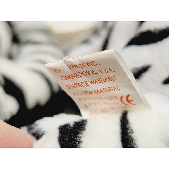 Blizzard White Tiger Lot of 2 Ty Beanie Babies #4163 1996 Retired PVC - Picture 9 of 11